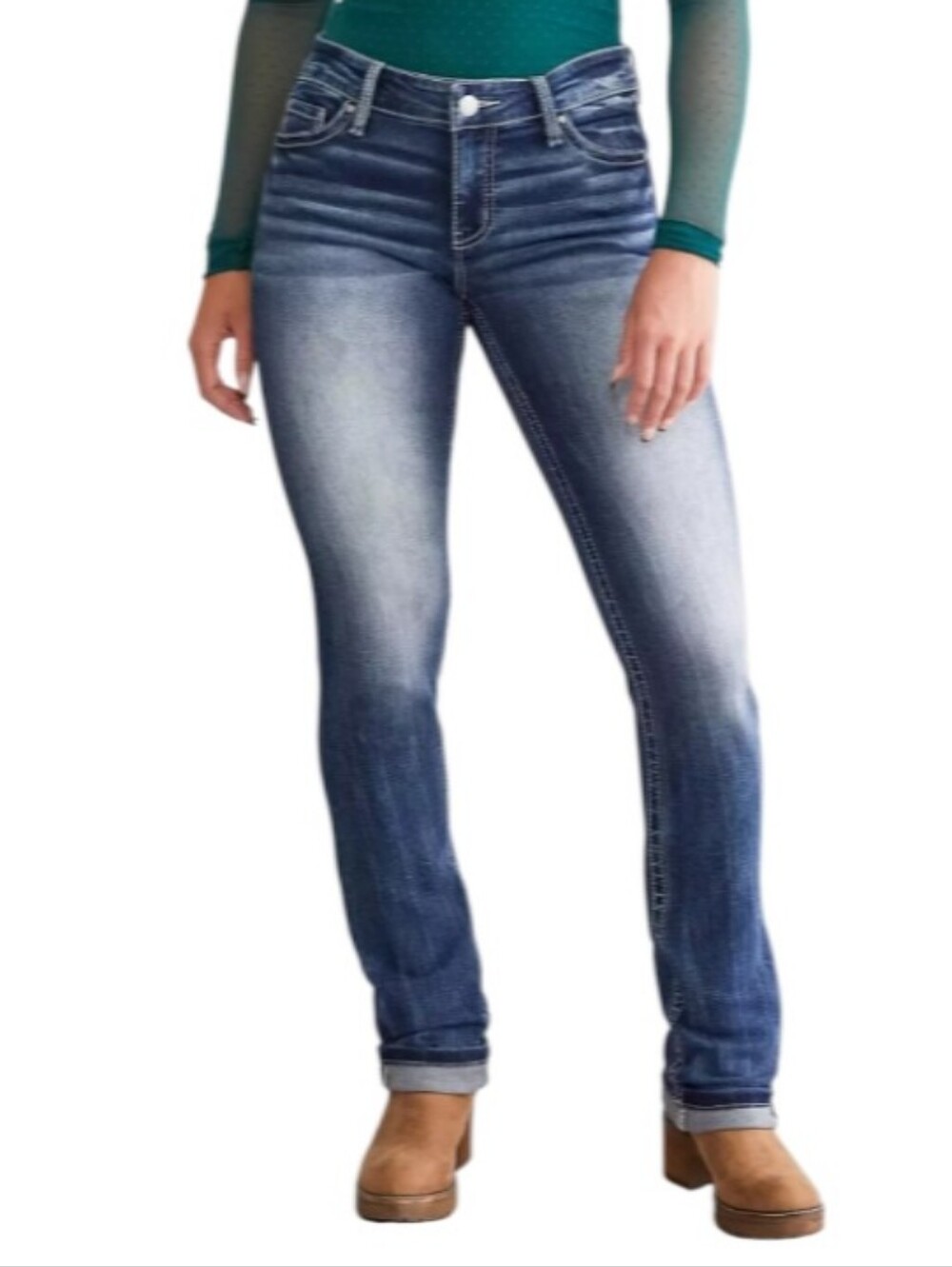 Daytrip Virgo Skinny Mid-Rise Distressed Jeans-NWOT